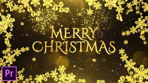 VideoHive Golden Christmas Wishes - Premiere Pro 24916192