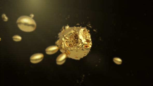VideoHive Golden Liquid Logo Reveal 12407241