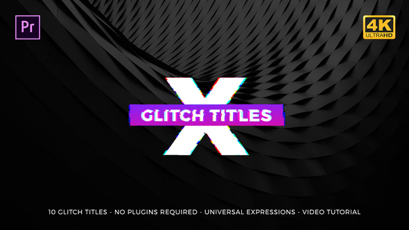 VideoHive Gradient Glitch Titles Mogrt 21773705