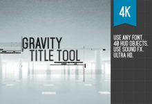 VideoHive Gravity Title Tool 19270965