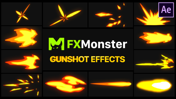 VideoHive Gunshot Effects | After Effects 27490310