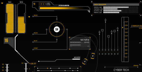 VideoHive HUD Infographic Elements 8804752