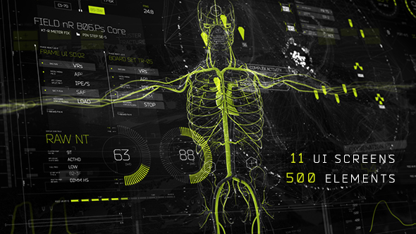 VideoHive HUD Rise UI [500+] 17069676