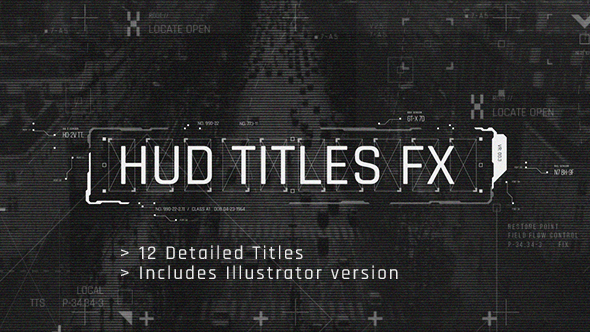 VideoHive HUD Titles FX 20177970