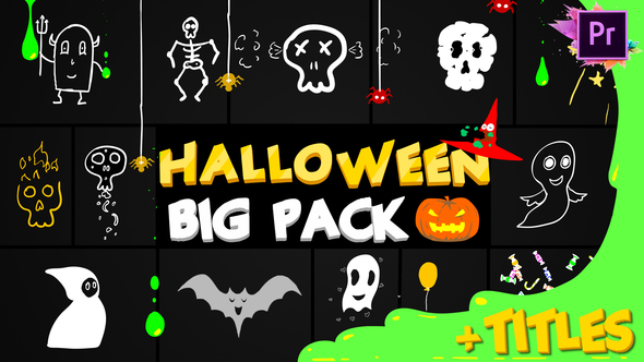 VideoHive Halloween Party Elements And Titles | Premiere Pro MoGRT 24931411