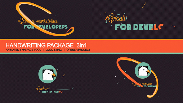 VideoHive Handwriting Package: Animated Typography 4779365