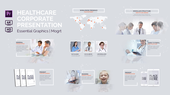 VideoHive Healthcare Corporate Presentation | Essential Graphics | Mogrt 22773386