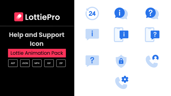 VideoHive Help and Support Icon 37897837