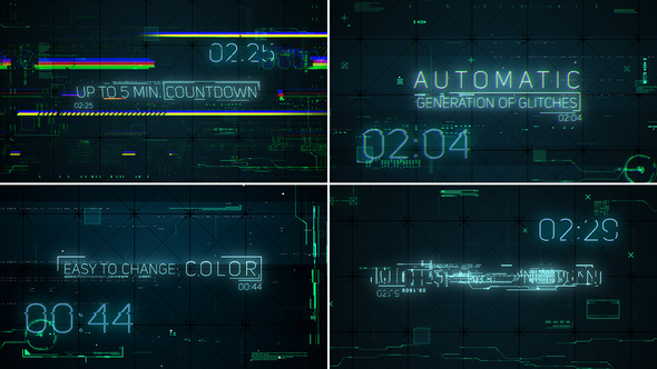 VideoHive Hi-Tech Glitches (Countdown and Titles) 21994356