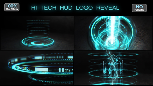 VideoHive Hi-tech HUD Logo Reveal 17570074