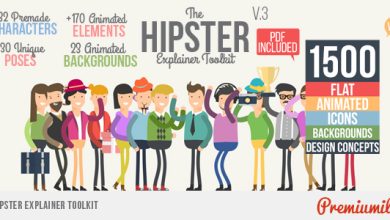 VideoHive Hipster Explainer Toolkit & Flat Animated Icons Library 10981763