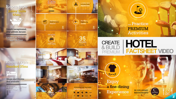 VideoHive Hotel Fact-sheet Showcase 19428074