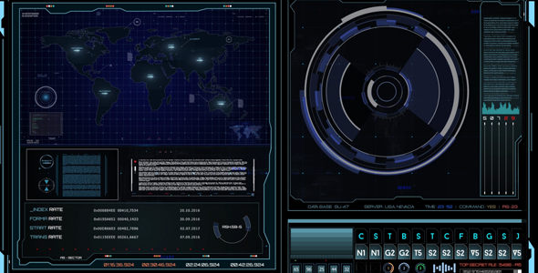 VideoHive Hud Dashboard Control Interface Interface Effects 18933171