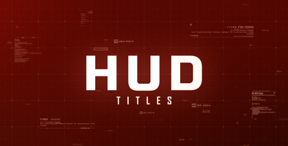 VideoHive Hud Titles Technology 17121099