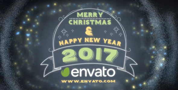 VideoHive Ice Skating Santa 18839308