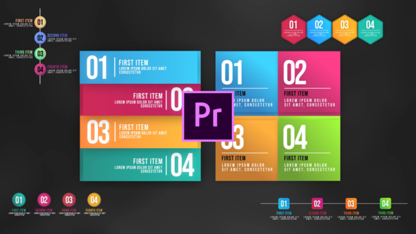 VideoHive Infographic Animated Lists - MOGRT 25248275