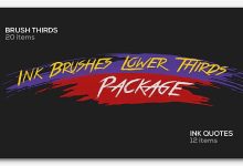 VideoHive Ink Brushes Lower Thirds Package 19789500