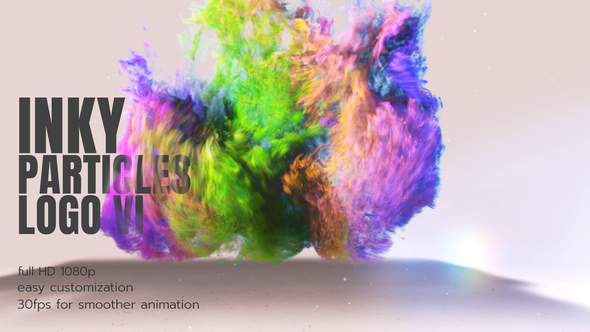 VideoHive Inky Particles Logo Abstract 26536890