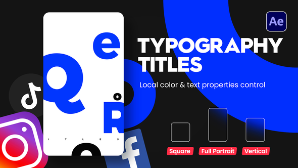 VideoHive Instagram Typography Titles 37709835