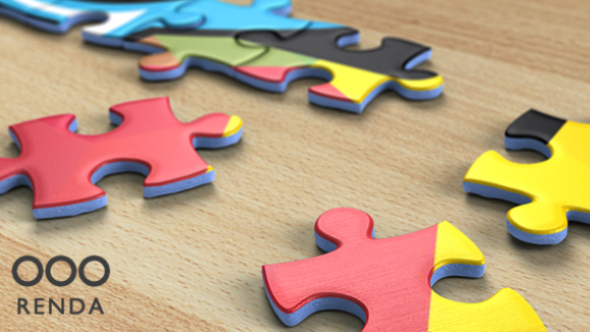 VideoHive Jigsaw Puzzle Logo Reveal 18193239