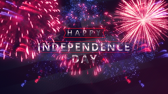 VideoHive July 4th Fireworks Celebration Opener 27066439