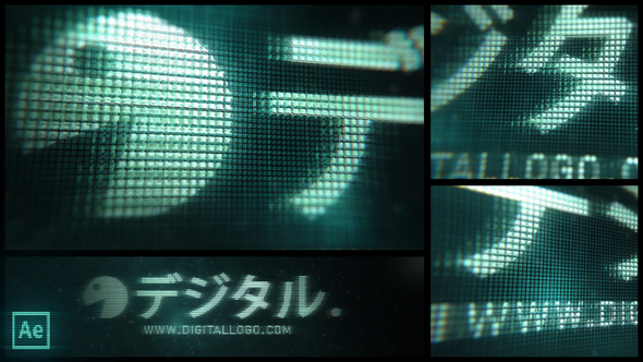 VideoHive Lcd Digital logo Reveal 37587303