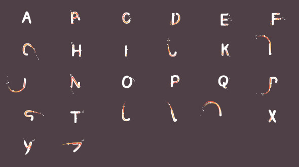 VideoHive Liquid Alphabet 10201524