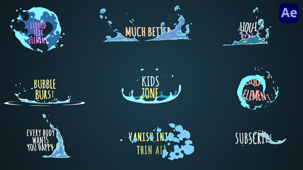 VideoHive Liquid Cartoon Titles [After Effects] 37893591