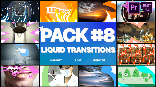 VideoHive Liquid Transitions Pack 08 | Premiere Pro MOGRT 24780777