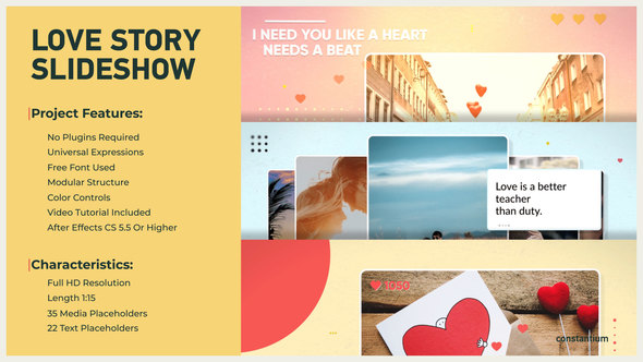 VideoHive Love Story Slideshow 23268236