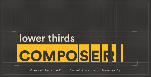 VideoHive Lower Thirds Composer After Effects Script After Effects Scripts 14543539