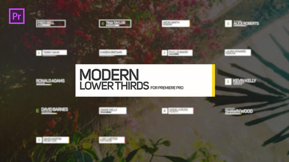 VideoHive Lower Thirds for Premiere Pro | Essential Graphics 21718527