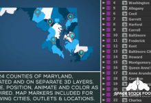VideoHive Maryland Map Kit 20828385