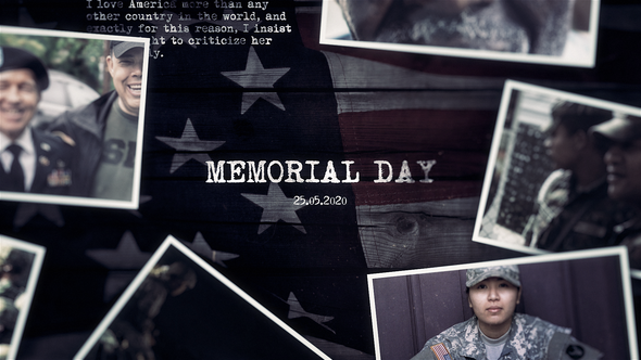 VideoHive Memorial Day History Timeline Slideshow 26719214