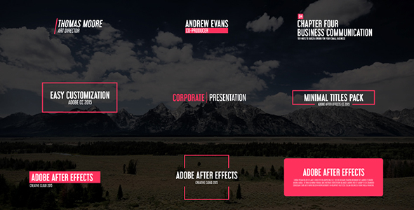 VideoHive Minimal & Corporate Titles 17783573