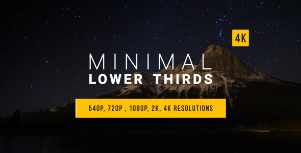 VideoHive Minimal Lower Thirds 15002451