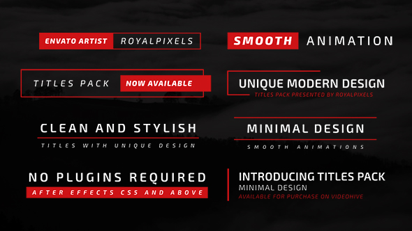 VideoHive Minimal Titles 16854861
