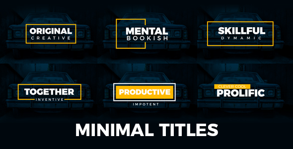 VideoHive Minimal Titles 19235796
