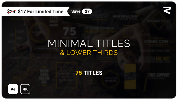 VideoHive Minimal Titles & Lower Thirds 17156267
