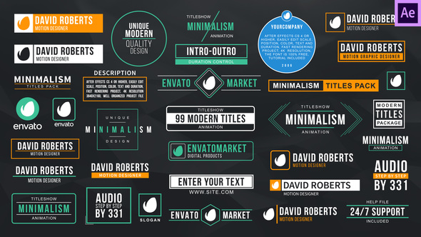 VideoHive Minimal Titles & Lower Thirds 17189443