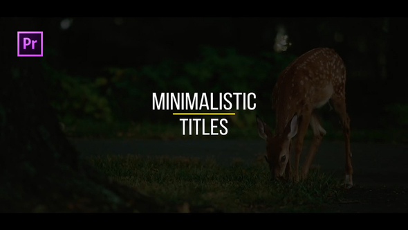 VideoHive Minimalistic Titles for Premiere Pro | Essential Graphics 22280748