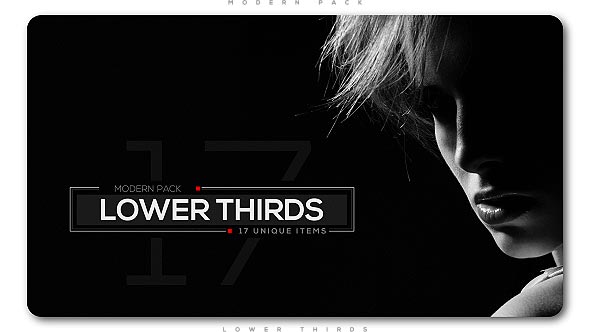 VideoHive Modern Lower Thirds Pack 20876714