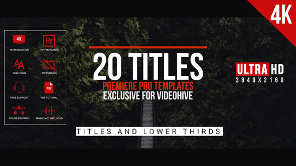 VideoHive Modern Minimal Titles For Premiere Pro 23474072