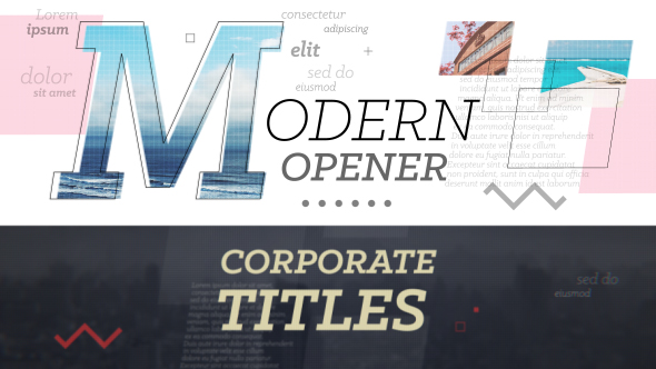 VideoHive Modern Opener // Corporate Titles 17381530