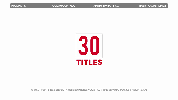 VideoHive Modern Titles II 19997854