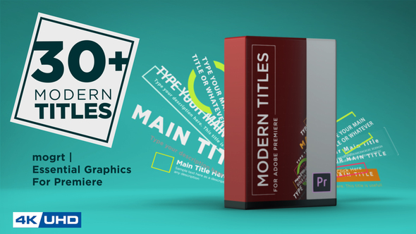 VideoHive Modern Titles Pack 22257907