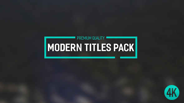 VideoHive Modern Titles Pack II 18713058