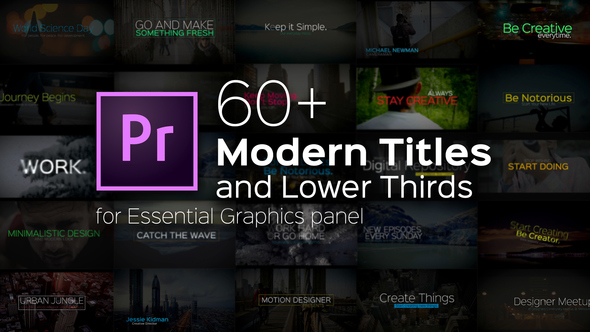 VideoHive Modern Titles and Lower Thirds for Premiere Pro 22257923