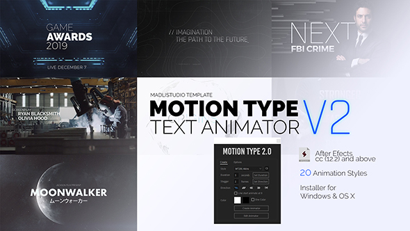 VideoHive Motion Type 2 - Text Animator After Effects Scripts 23144404