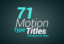 VideoHive Motion Type Title Animations 9478608
